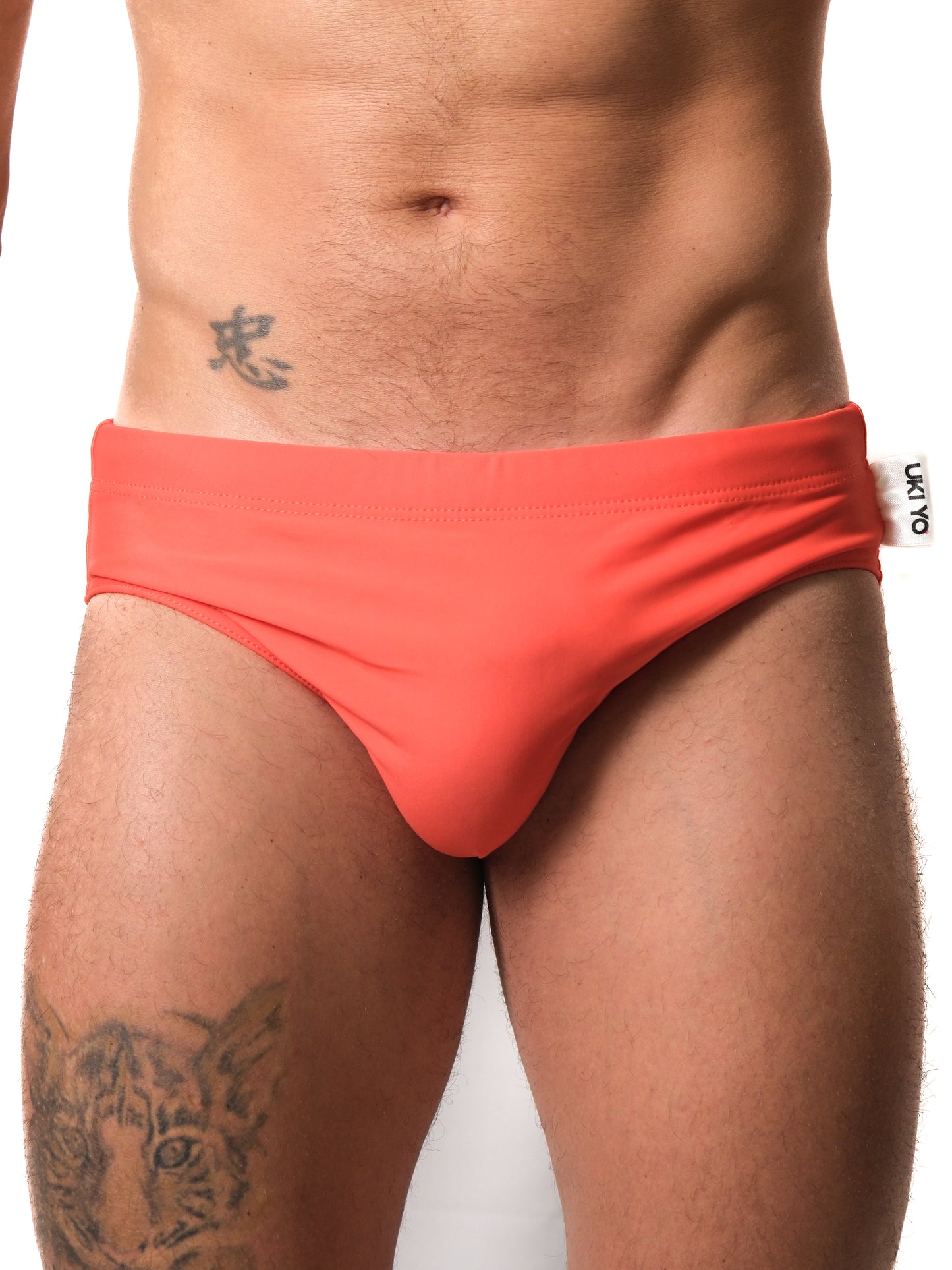 Clementina - Slip da bagno arancioni da uomo