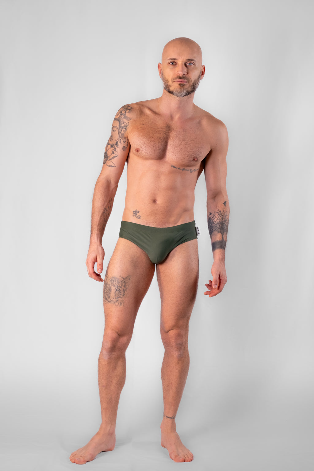 [PRETENDER] Green Men Swim Briefs