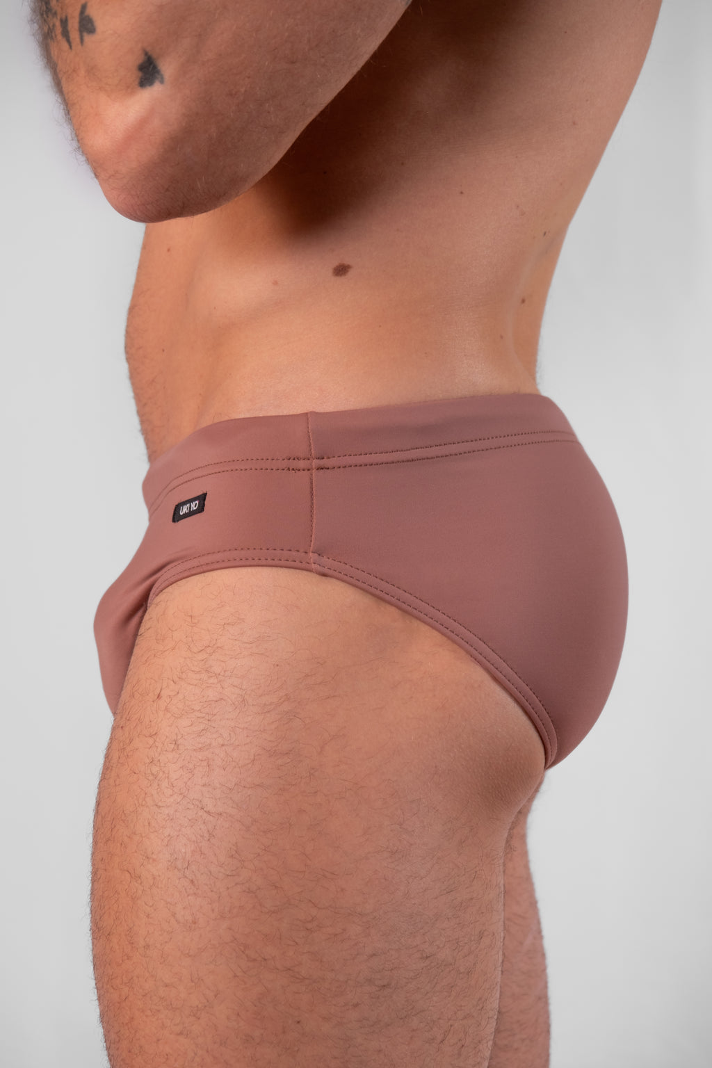 [TERRACOTTA] Brown Men Swim Briefs
