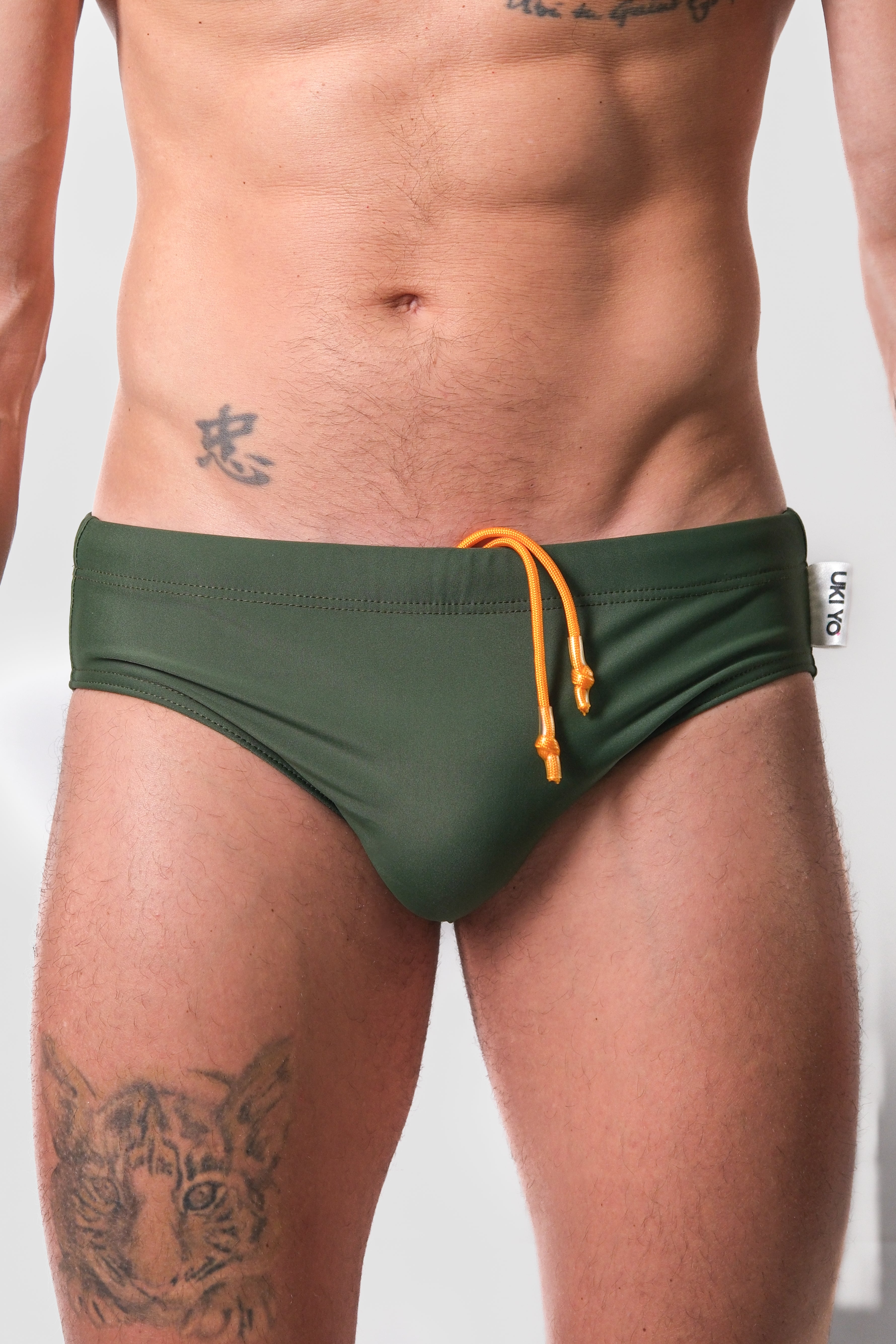 [PRETENDER] Green Men Swim Briefs