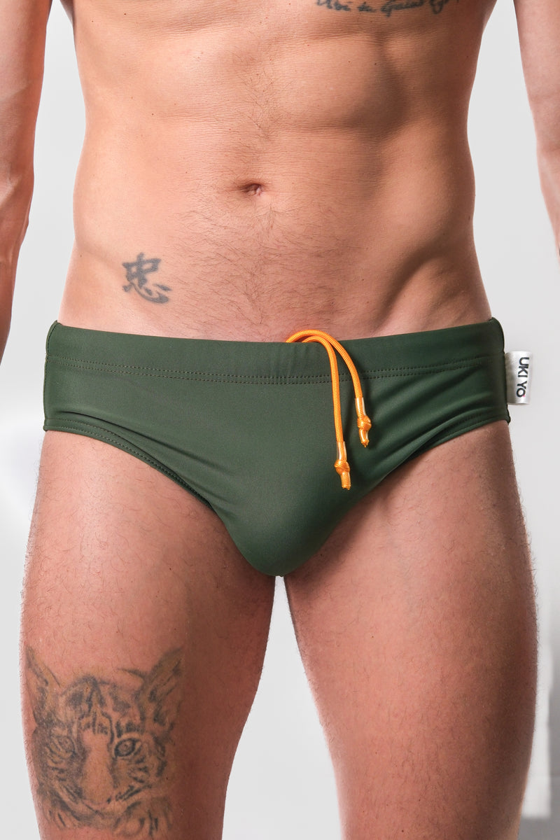 [PRETENDER] Green Men Swim Briefs