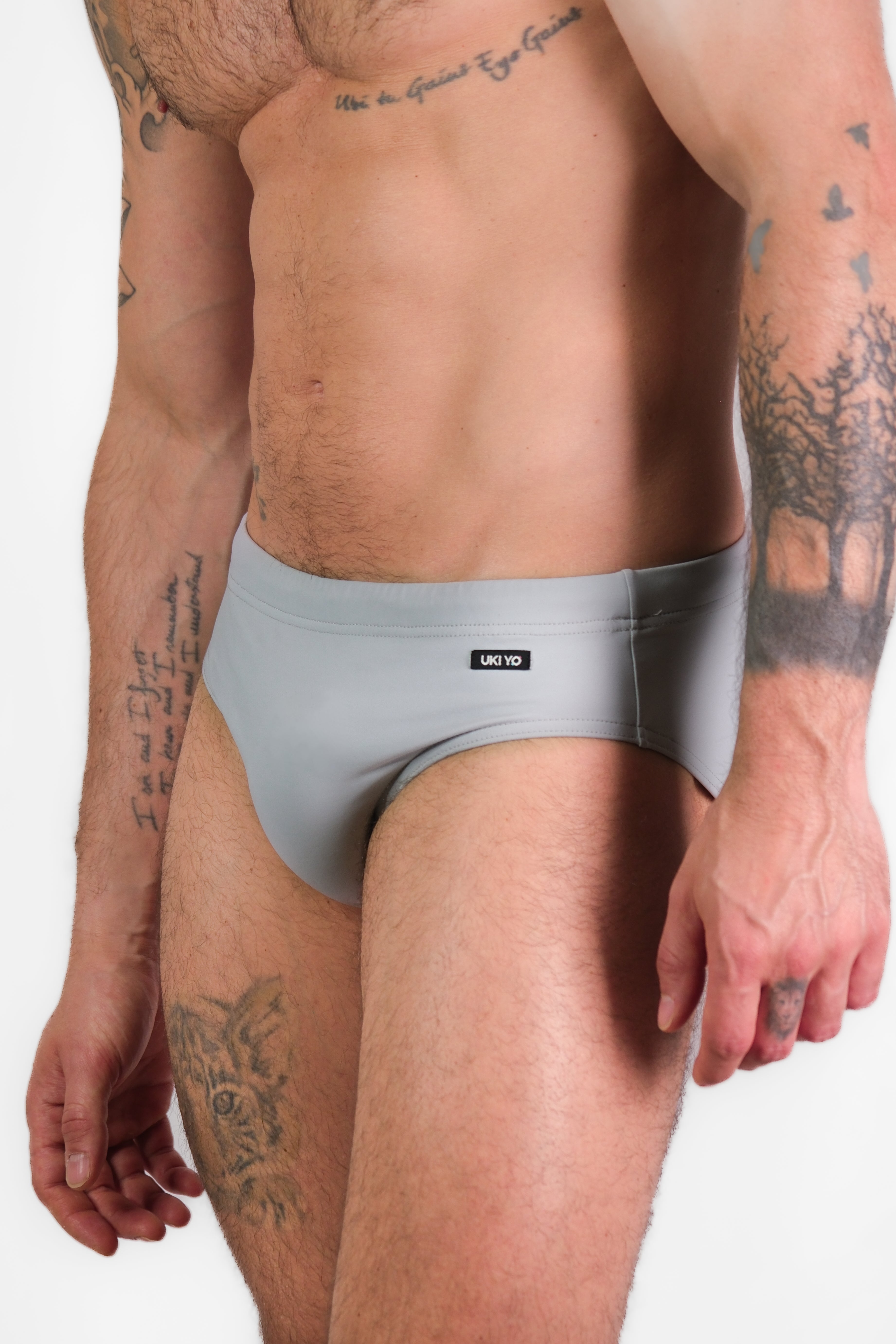 [PAJARA] Grey Men Swim Briefs