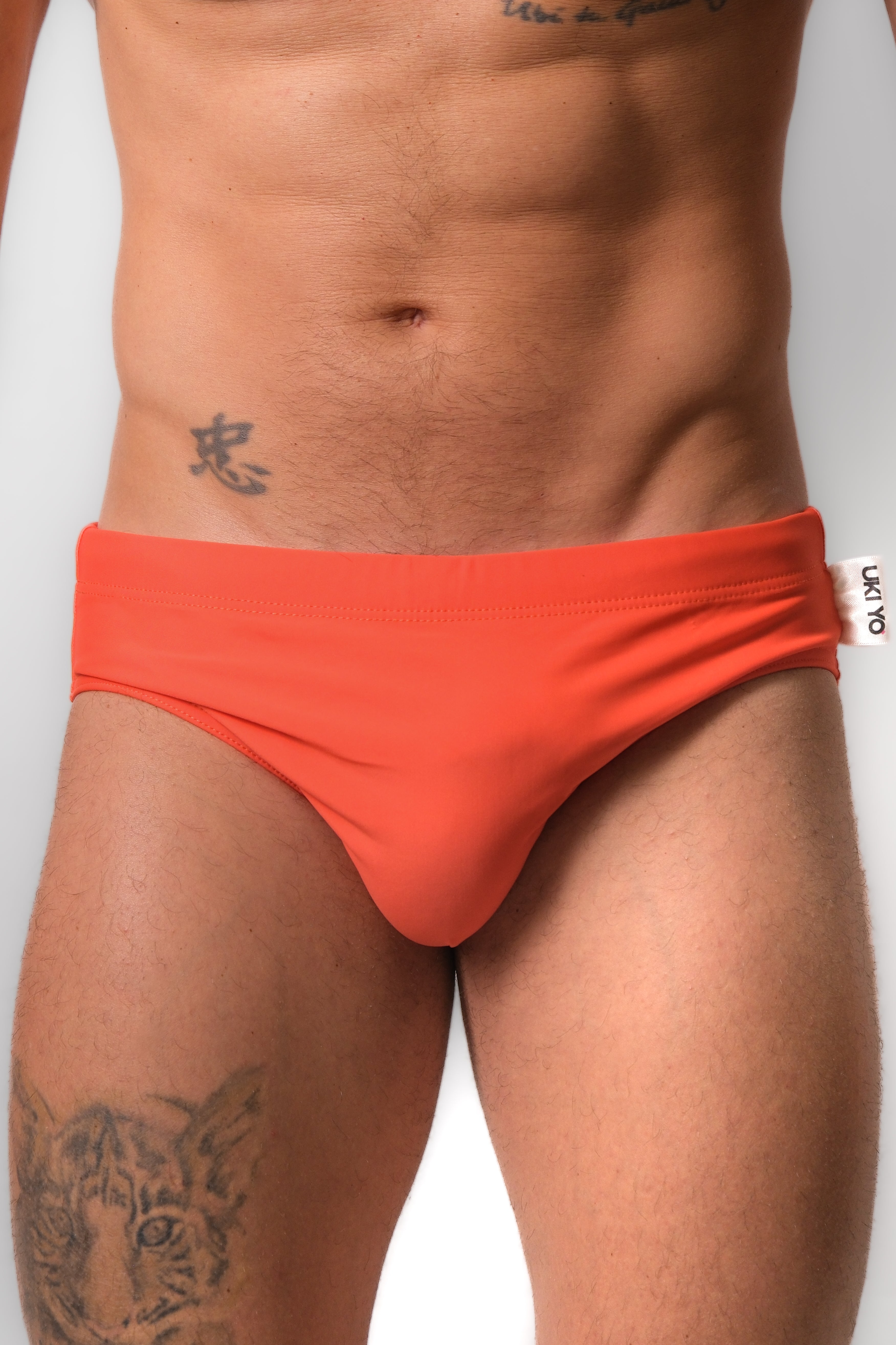 [CLEMENTINA] Orange Men Swim Briefs