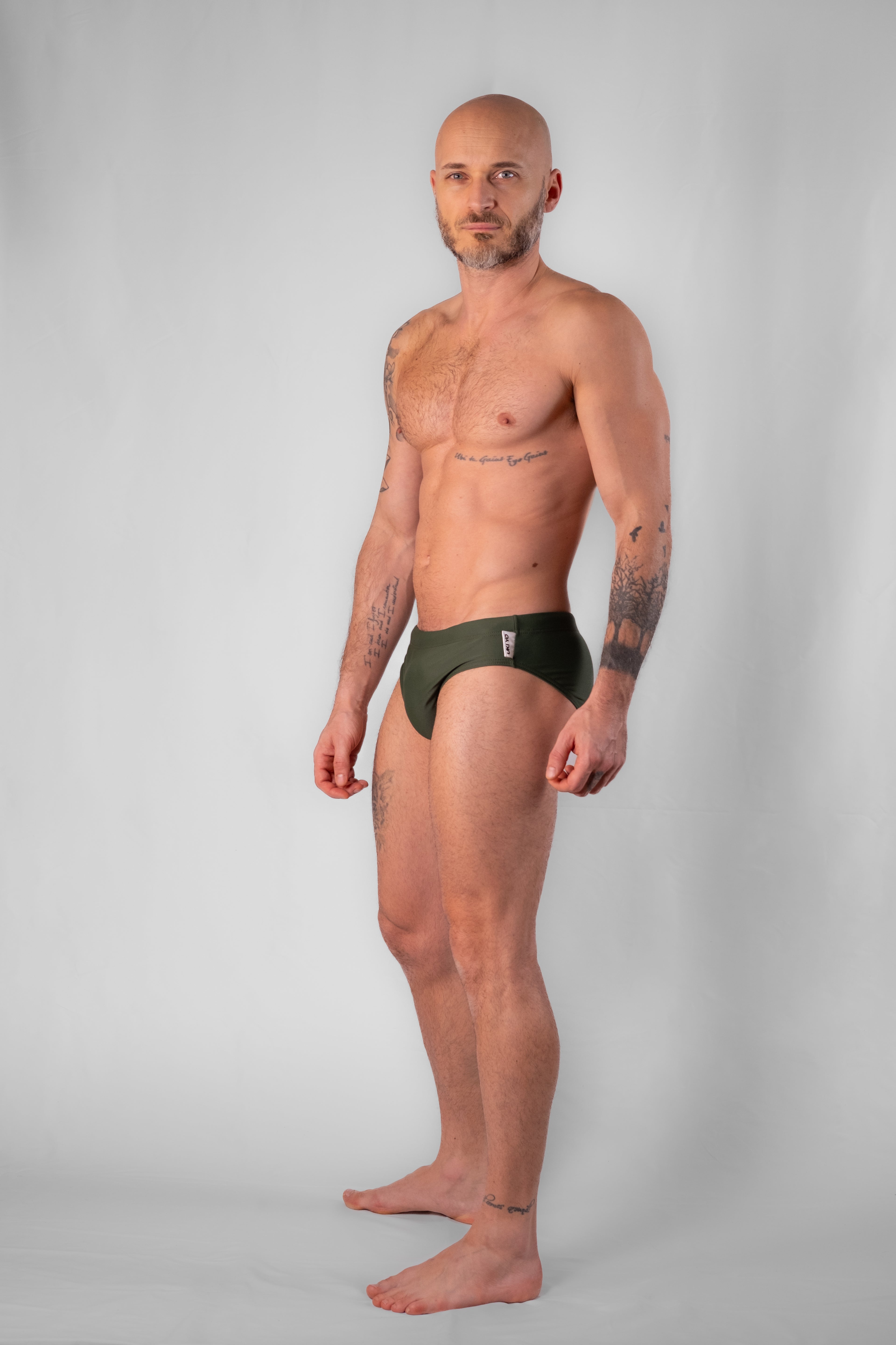 [PRETENDER] Green Men Swim Briefs