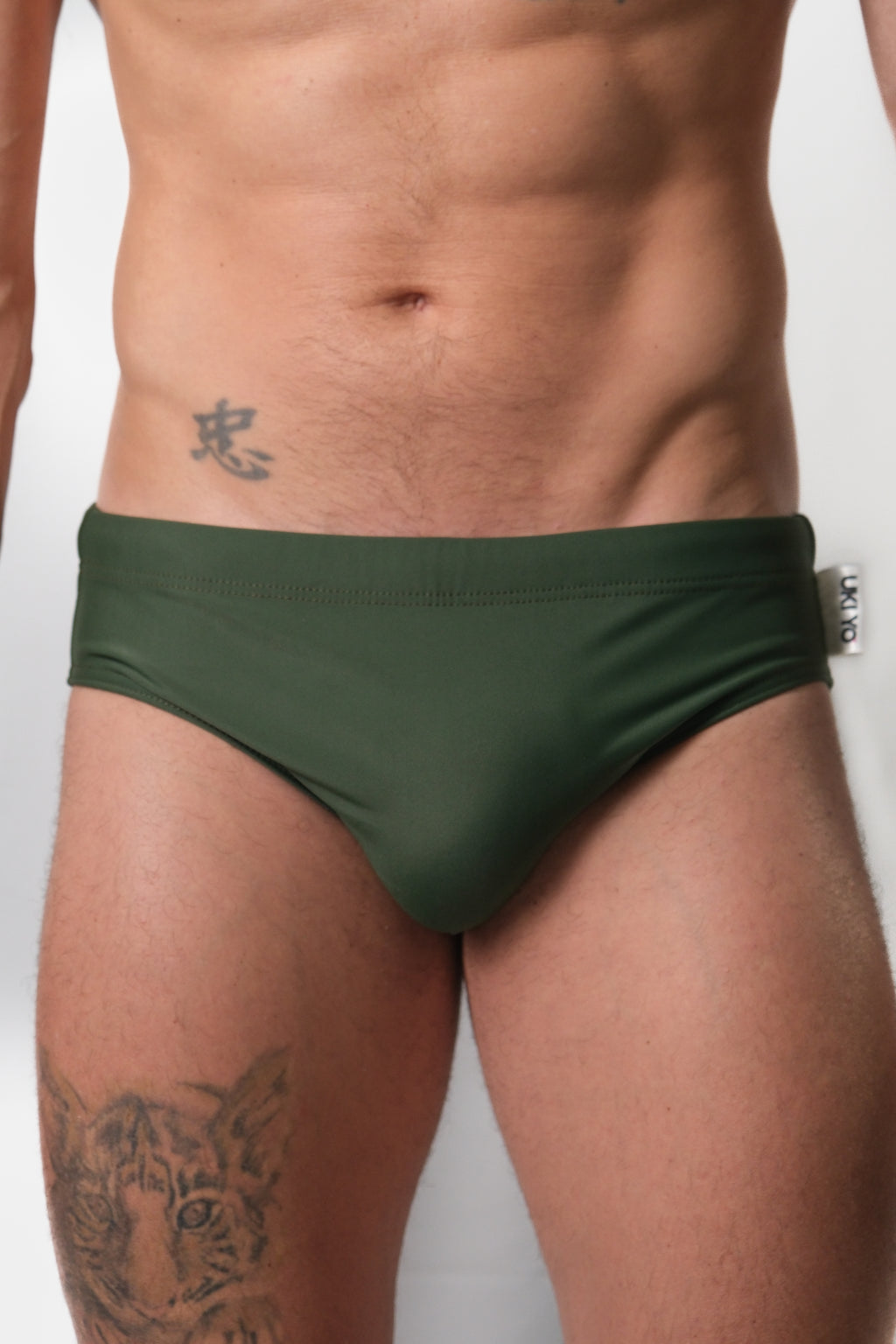 [PRETENDER] Green Men Swim Briefs