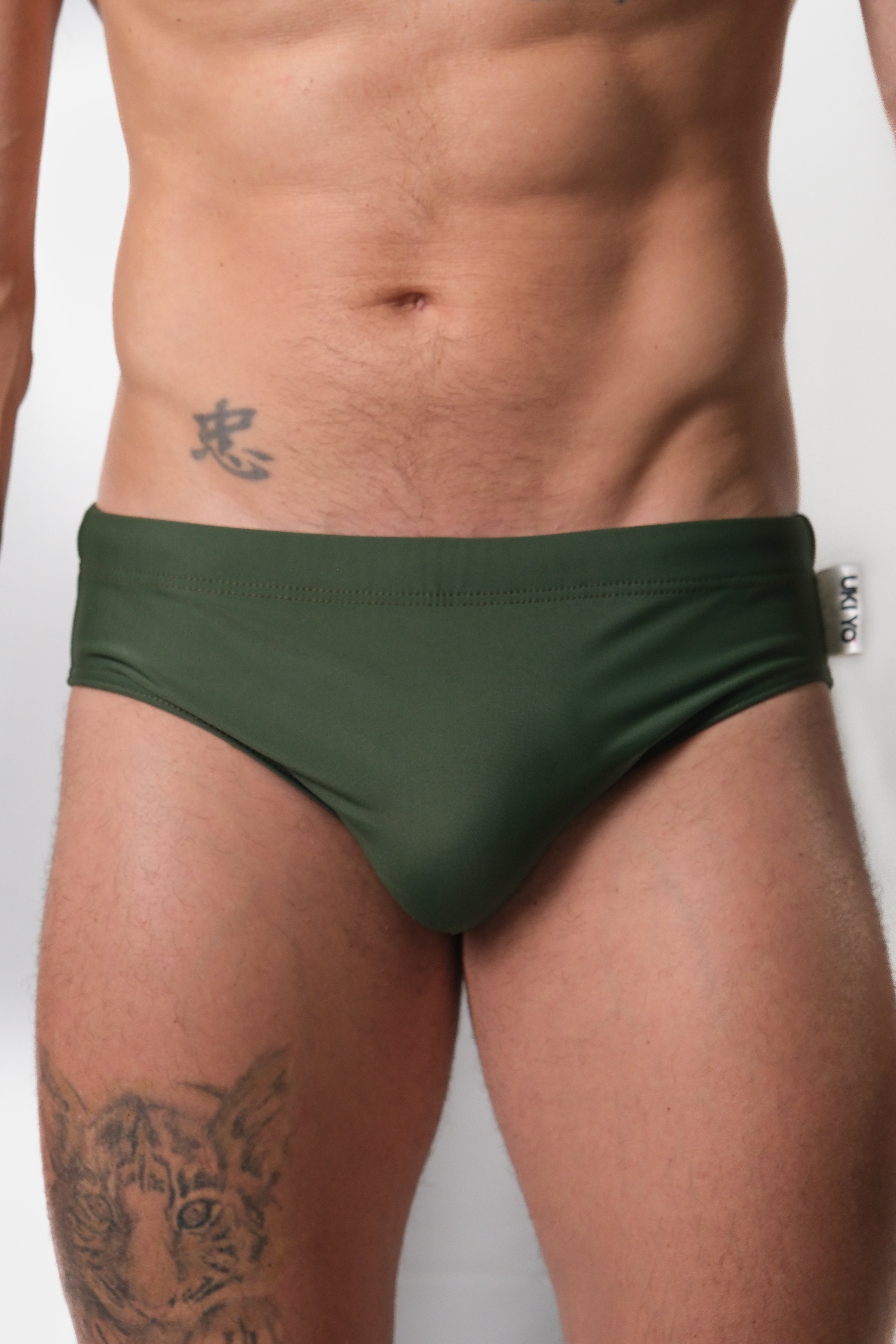 [PRETENDER] Green Men Swim Briefs