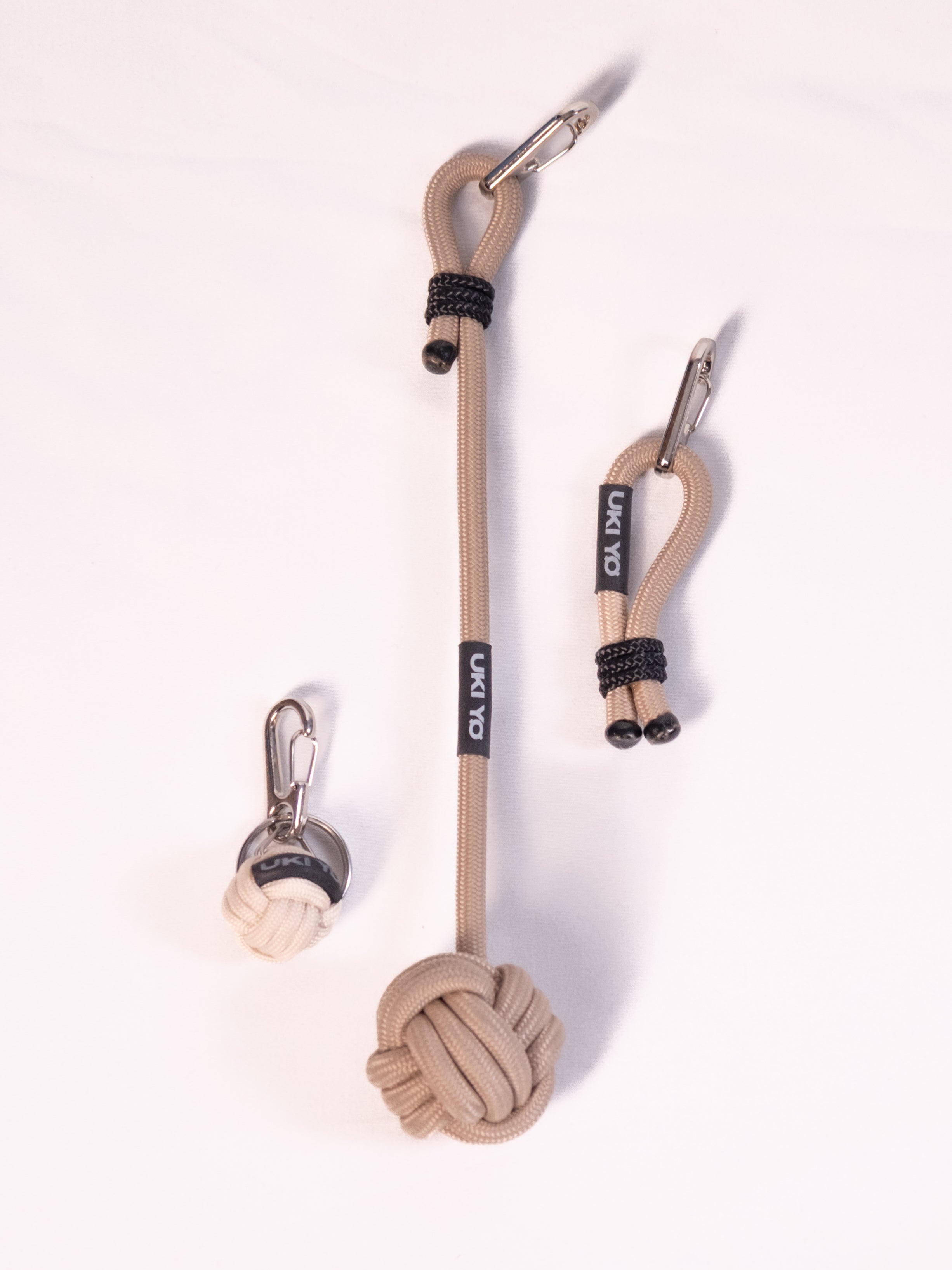 [MINA] Beige Keychain