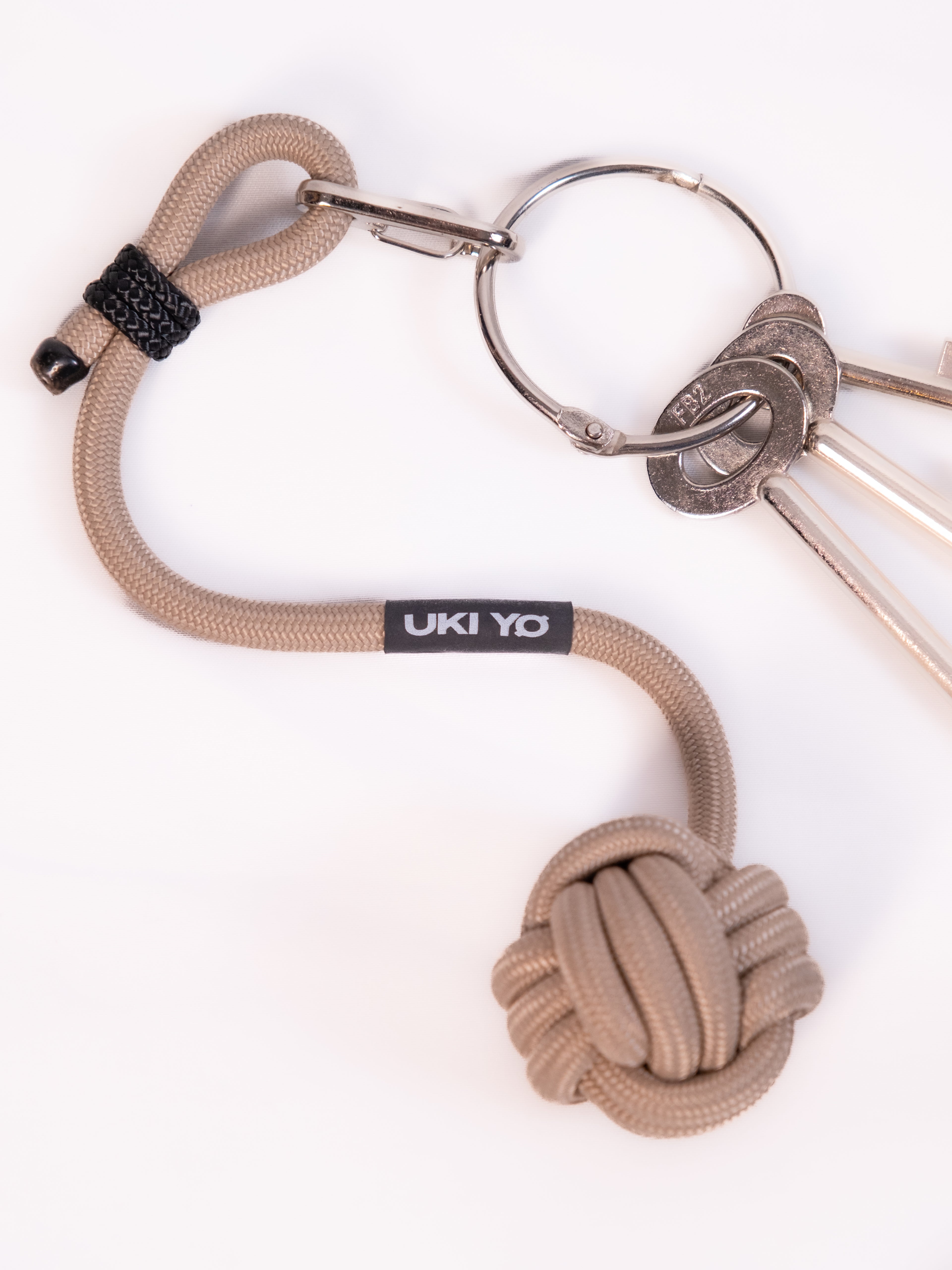 [MINA] Beige Keychain