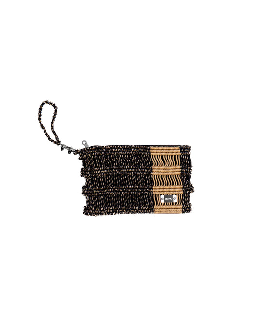 Handmade Brown & Black Thread Clutch Bag