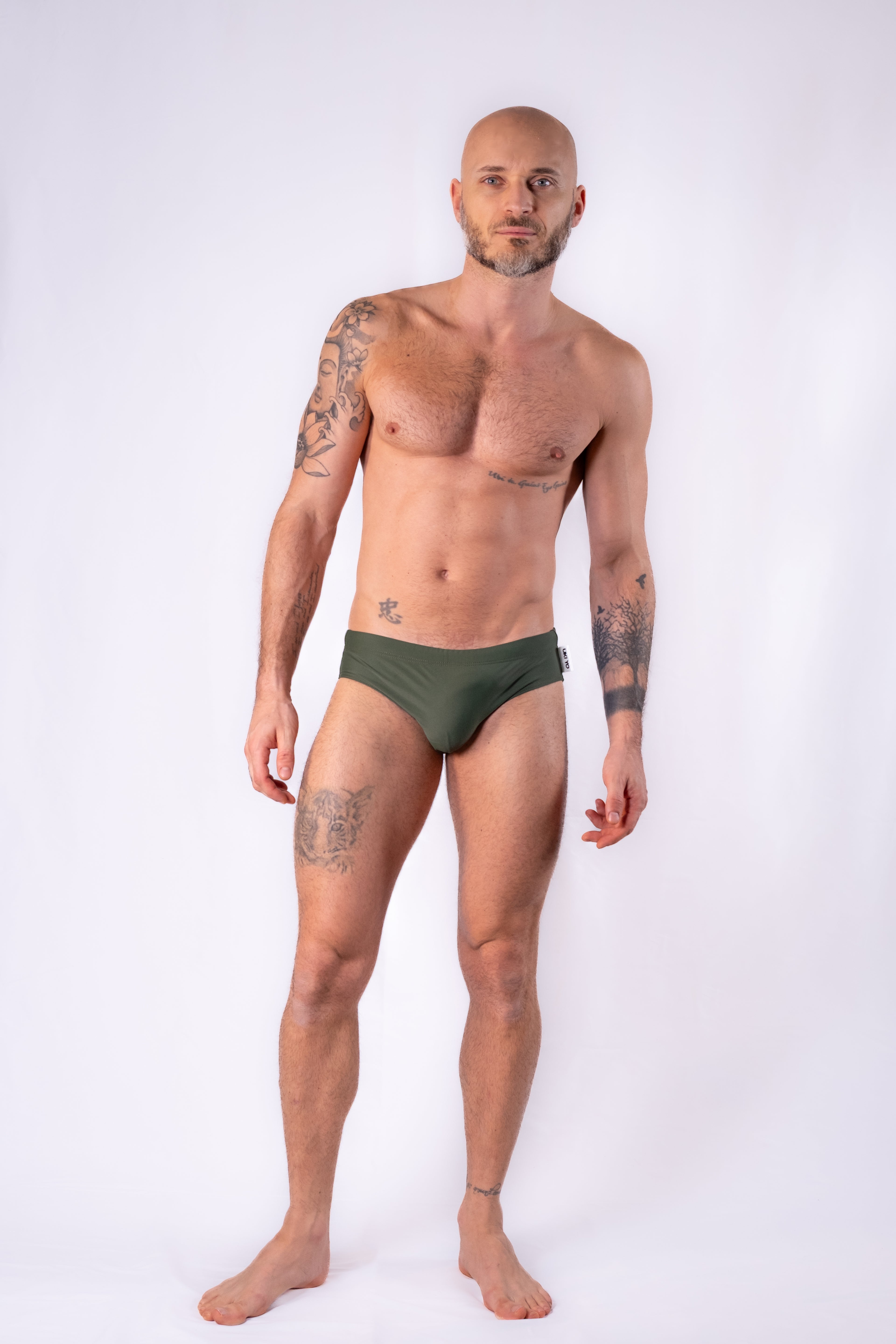 [PRETENDER] Green Men Swim Briefs