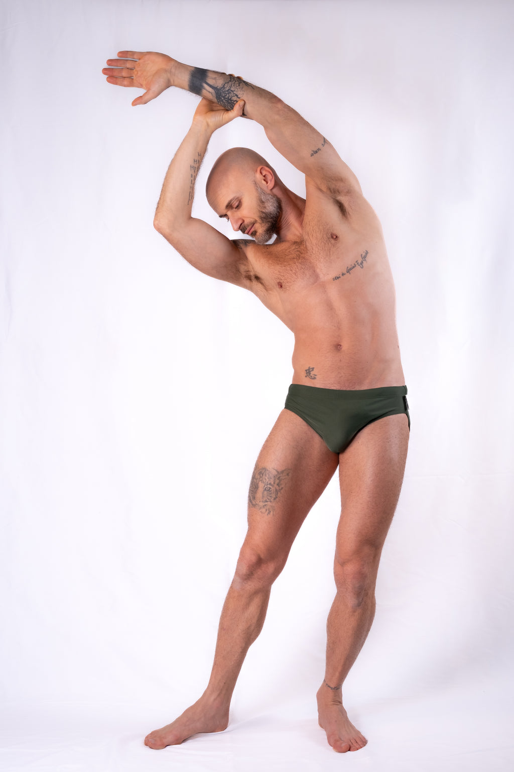 [PRETENDER] Green Men Swim Briefs