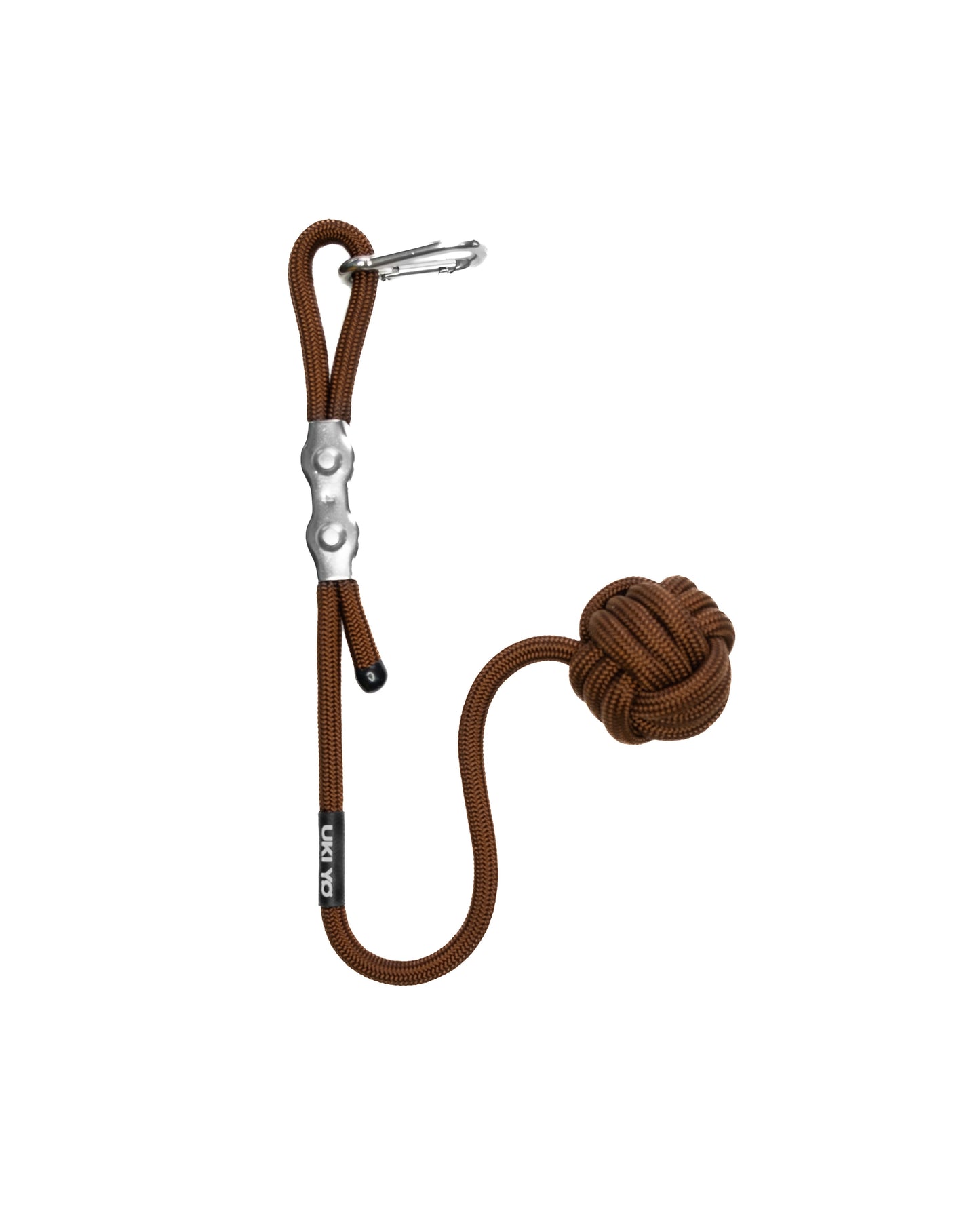 Handmade Monkey Fist with Carabiner & Metal Touches