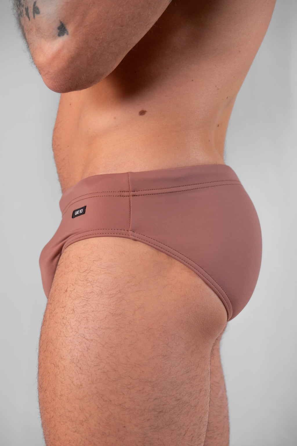 [TERRACOTTA] Brown Men Swim Briefs