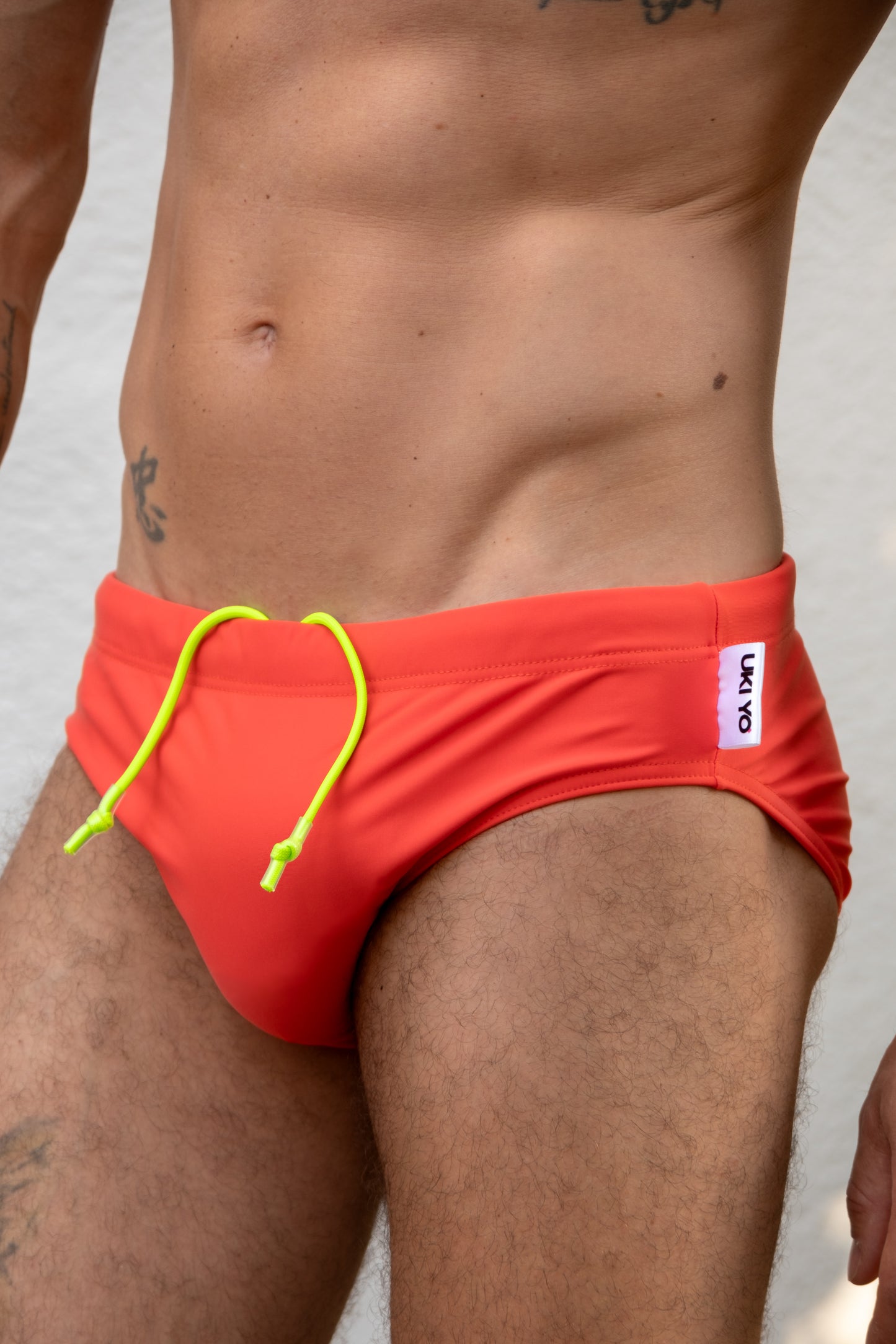 Clementina - Orange Men Swim Briefs