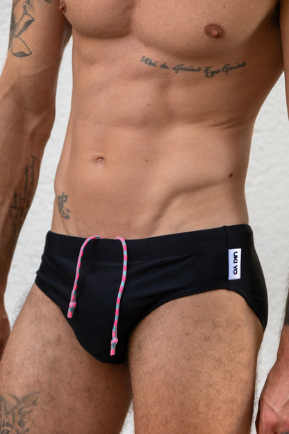 Nero - Black Men Swim Briefs