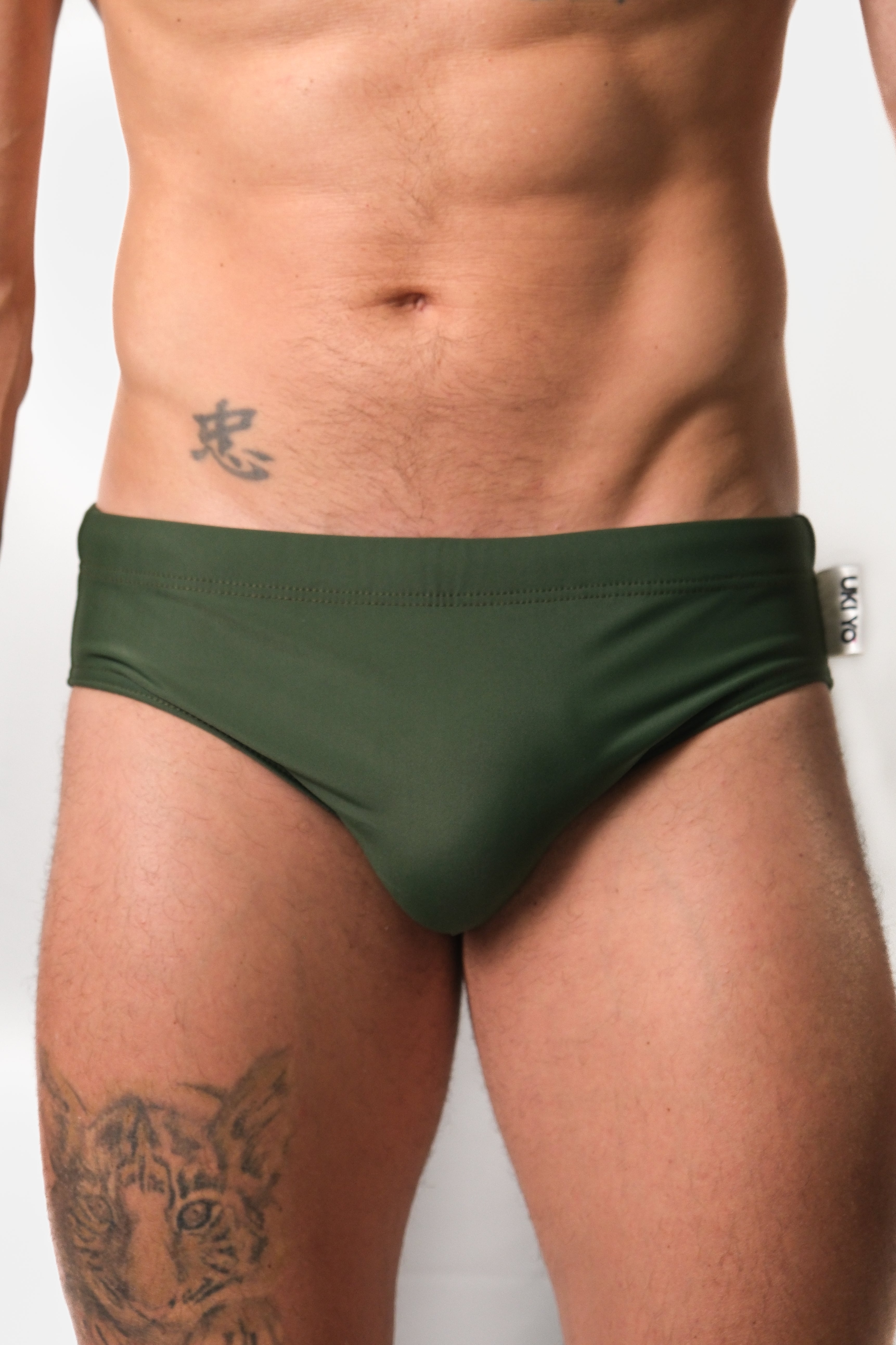 [PRETENDER] Green Men Swim Briefs