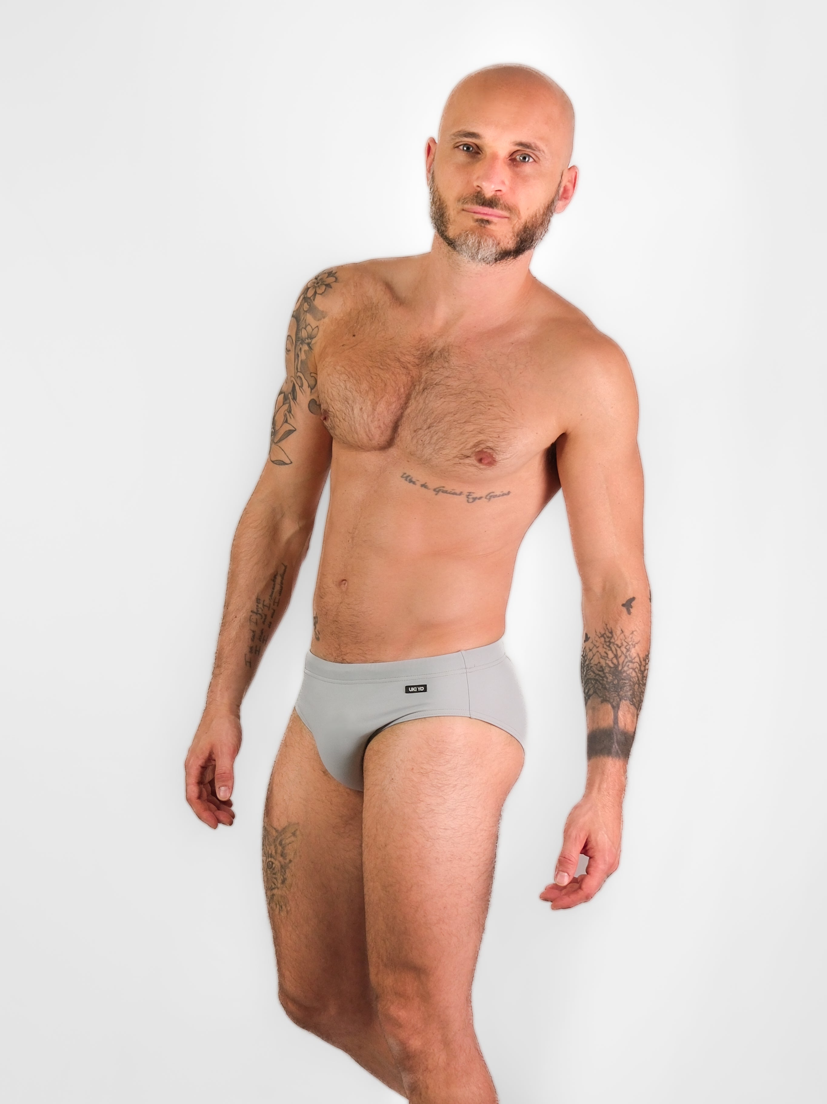 [PAJARA] Grey Men Swim Briefs