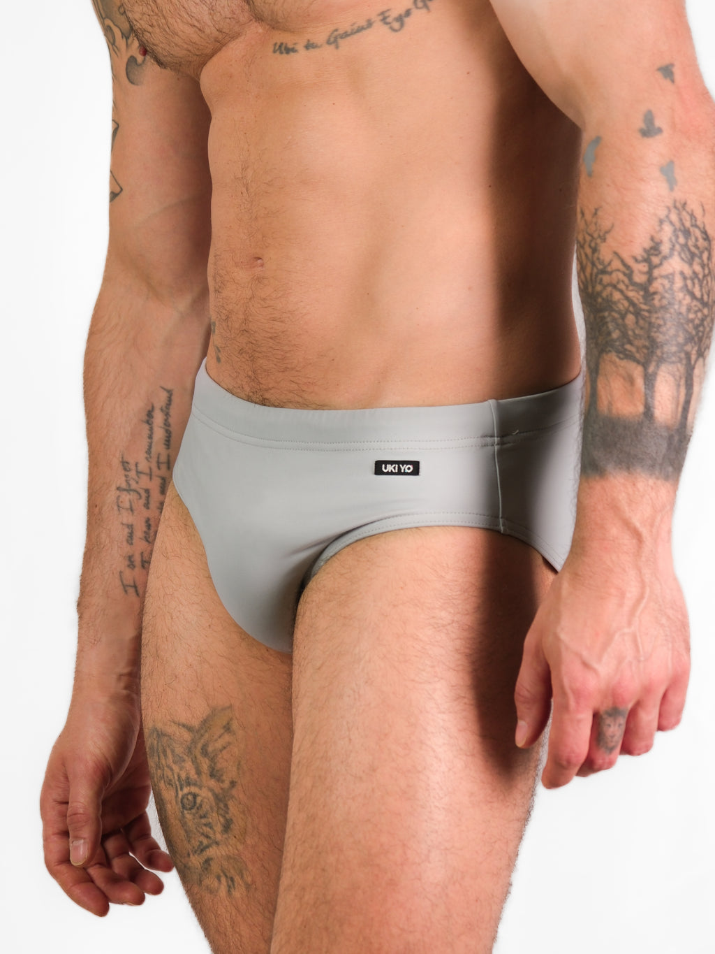 [PAJARA] Grey Men Swim Briefs
