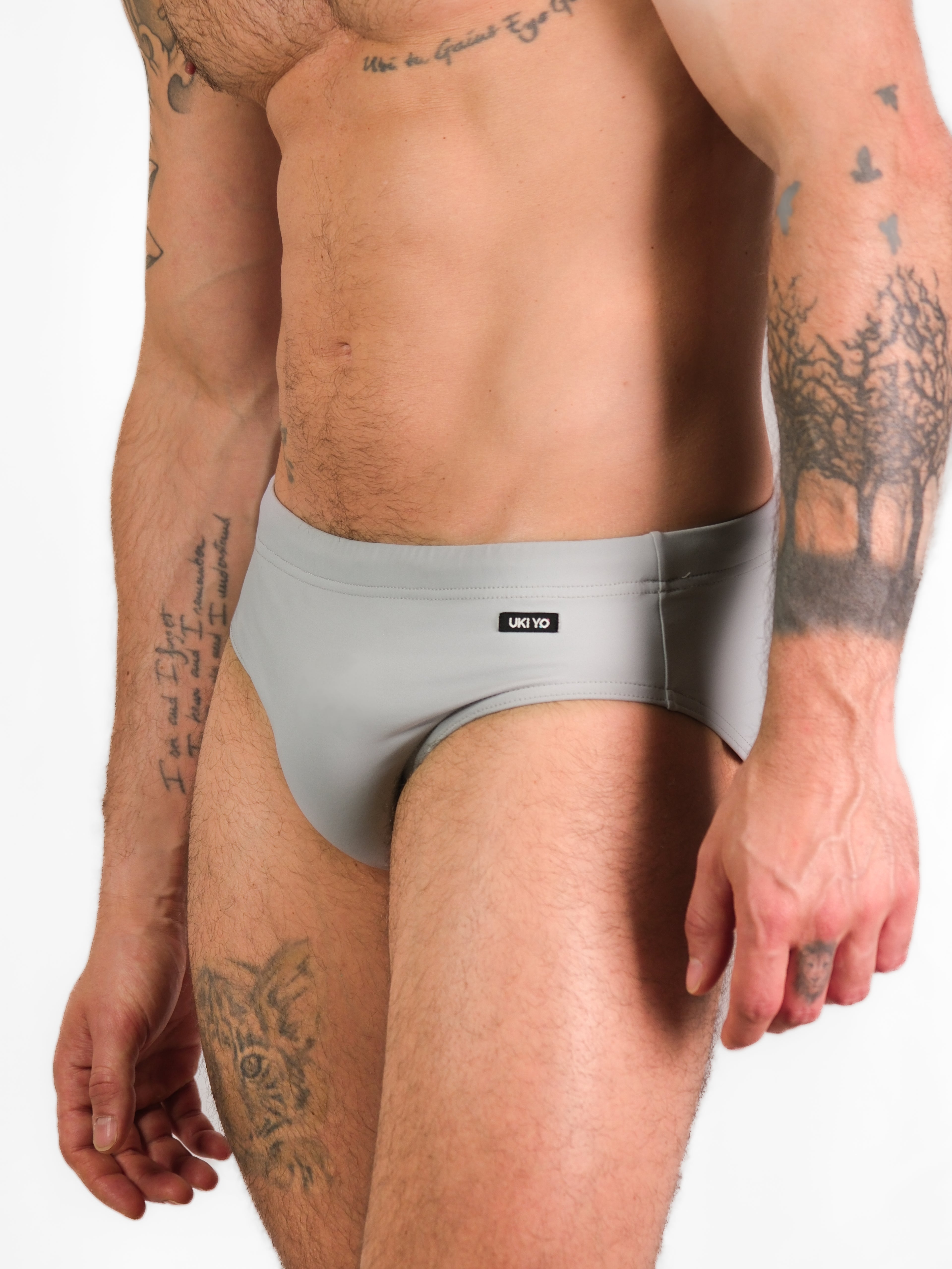 [PAJARA] Grey Men Swim Briefs