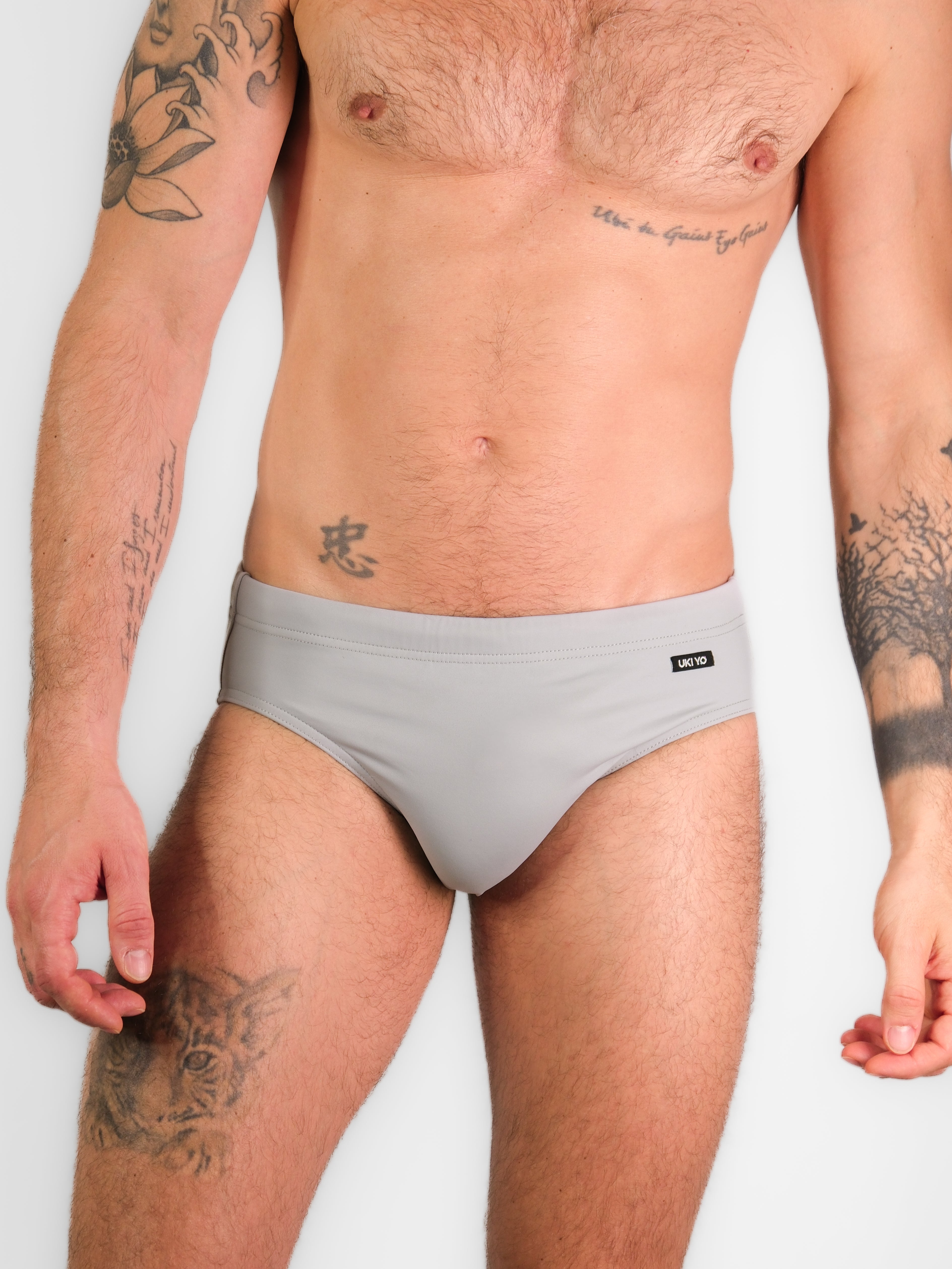 [PAJARA] Grey Men Swim Briefs