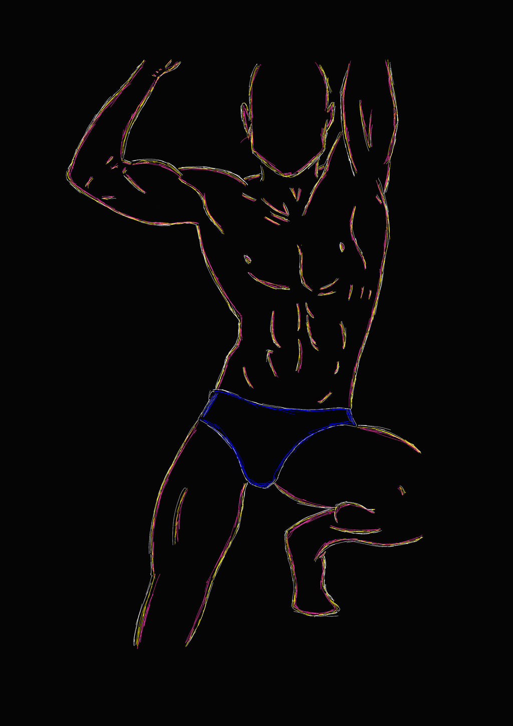 #7 POWER POSE - Digital Art Print
