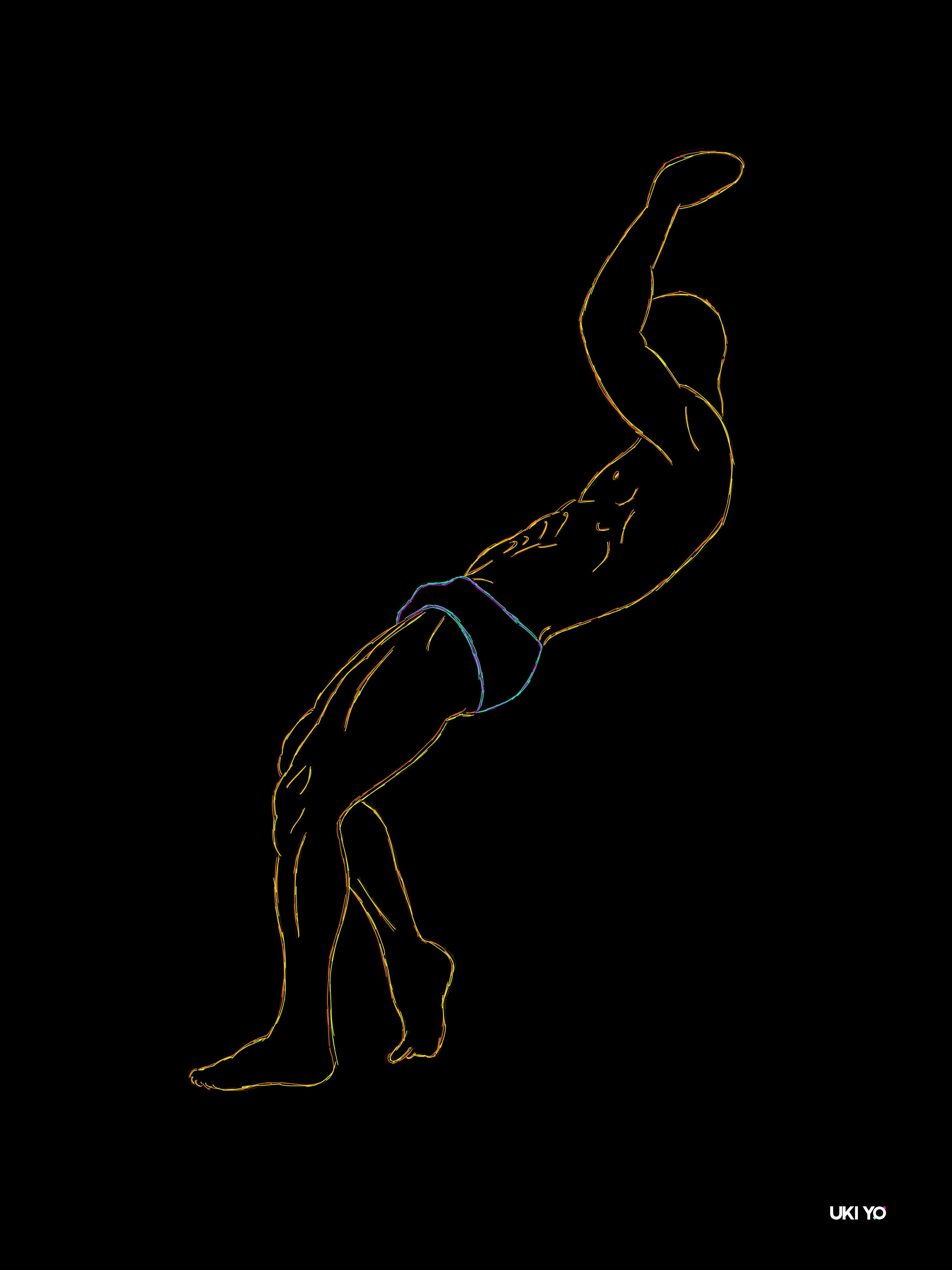 #2 FREE FALL - Digital Art Print